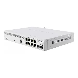 Switch, 8 x Gigabit PoE, 2 x SFP+ 10Gbps, Management - MikroTik CSS610-8P-2S+IN