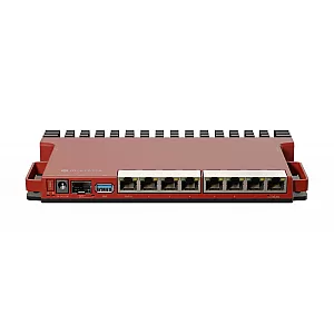 Router 8 porturi Gigabit, 1 port PoE IN, 1 port PoE Out, SFP 2.5G, NAND, USB, 1U - MikroTik L009UiGS-RM