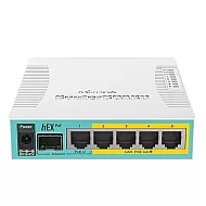 Router hEX PoE, 5 x Gigabit 4 PoE, 1 x SFP, RouterOS L4 - Mikrotik RB960PGS Router hEX PoE, 5 x Gigabit 4 PoE, 1 x SFP, RouterOS L4 - Mikrotik RB960PGS