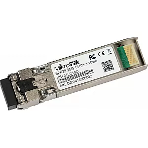 Modul SFP/SFP+/SFP28, 1/10/25G, SM, 10Km, 1310nm, Dual LC-connector - MikroTik XS+31LC10D