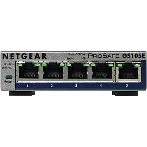 NETGEAR GS105E-200PES switch-uri Gestionate L2/L3 Gigabit Ethernet (10/100/1000) Gri