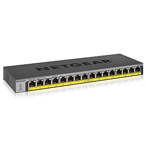 NETGEAR GS116LP Fara management Gigabit Ethernet (10/100/1000) Power over Ethernet (PoE) Suport Negru