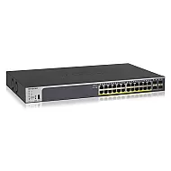 NETGEAR GS728TP Gestionate L2/L3/L4 Gigabit Ethernet (10/100/1000) Power over Ethernet (PoE) Suport 1U Negru
