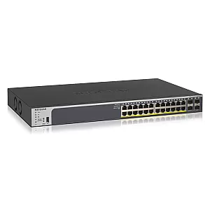 NETGEAR GS728TP Gestionate L2/L3/L4 Gigabit Ethernet (10/100/1000) Power over Ethernet (PoE) Suport 1U Negru