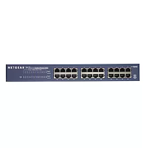 NETGEAR 24-port Gigabit Rack Mountable Network Switch Fara management Albastru