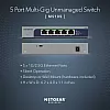 NETGEAR MS105-100EUS switch-uri Fara management 2.5G Ethernet (100/1000/2500) Power over Ethernet (PoE) Suport 1U – Netgear MS105-100EUS