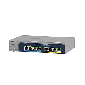 NETGEAR 8-port Ultra60 PoE++ Multi-Gigabit (2.5G) Ethernet Plus Switch Fara management L2/L3 2.5G Ethernet (100/1000/2500) Power over Ethernet (PoE) Suport Gri