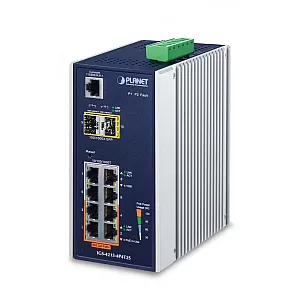 PLANET IGS-4215-4P4T2S switch-uri Gestionate L2/L4 Gigabit Ethernet (10/100/1000) Power over Ethernet (PoE) Suport Albastru, Alb