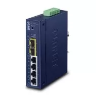 PLANET IGS-4215-4T2S Switch Industrial L2/L4 4-Port Gestionate L2/L4 Gigabit Ethernet (10/100/1000) Albastru