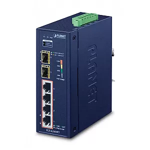 PLANET IGS-624HPT switch-uri Fara management Gigabit Ethernet (10/100/1000) Power over Ethernet (PoE) Suport Albastru