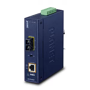 PLANET IP30 Industrial 10/100/1000BA convertoare media pentru rețea 1000 Mbit/s Albastru