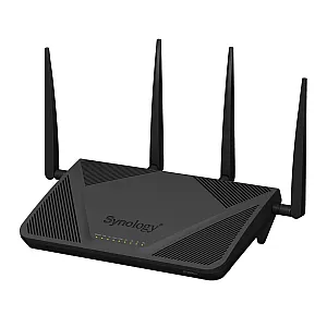 Synology RT2600ac – Router wireless Gigabit dual-band (2.4/5 GHz), MU-MIMO, securitate avansată, Negru