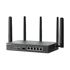 Router 4G+, Wi-Fi 6, AX3000, Nano SIM, 1 x SFP Gigabit, 5 x RJ45 Gigabit - TP-Link Omada ER706W-4G