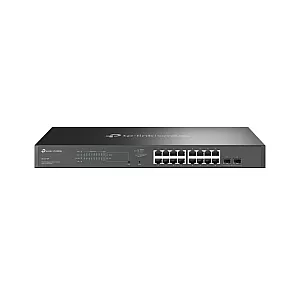 Switch 16 porturi RJ45 Gigabit PoE, 2 x SFP Gigabit, Buget PoE 150W, Management - TP-Link Omada SG2218P