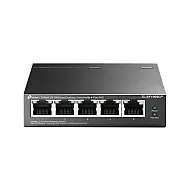 Switch 4 porturi RJ45 10/100 Mbps PoE, 1 port RJ45 10/100 Mbps, Buget PoE 41W, Unmanaged - TP-Link TL-SF1005LP
