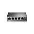 Switch 4 porturi RJ45 10/100 Mbps PoE, 1 port RJ45 10/100 Mbps, Buget PoE 67W, Unmanaged - TP-Link TL-SF1005P