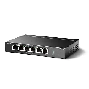 Switch 4 porturi RJ45 10/100 Mbps PoE, 2 x RJ45 10/100 Mbps, Buget PoE 67W, Unmanaged - TP-Link TL-SF1006P
