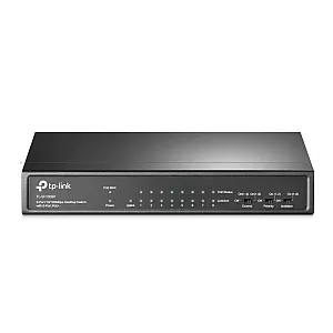 TP-Link TL-SF1009P switch-uri Fara management Fast Ethernet (10/100) Power over Ethernet (PoE) Suport Negru