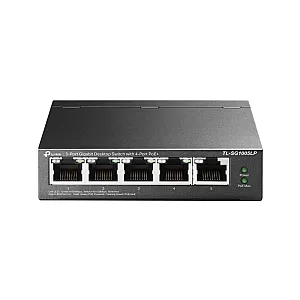 Switch TL-SG1005LP, 4 porturi PoE Gigabit, 1 port RJ45 Gigabit, Unmanaged - TP-Link TL-SG1005LP