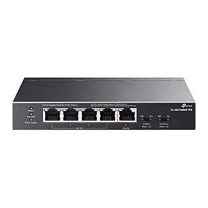 Switch 4 x RJ45 Gigabit PoE Out, 1 x RJ45 Gigabit PoE In, Unmanaged - TP-Link TL-SG1005P-PD