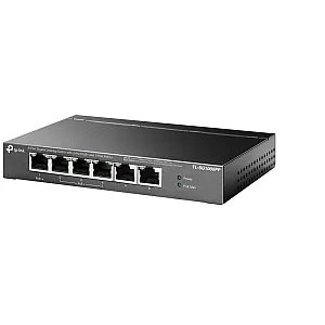 Switch 1 x RJ45 1G PoE++, 3 x RJ45 1G PoE+, 2 x RJ45 Gigabit, Buget PoE 64W, Unmanaged - TP-Link TL-SG1006PP