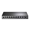 Switch 8 x RJ45 1G PoE, 1 x RJ45 1G, 1 x combo RJ45/SFP 1G, Buget PoE 123W, Unmanaged - TP-Link TL-SG1210MP – TP-LINK TL-SG1210MP