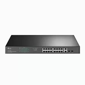 Switch 16 porturi PoE+ Gigabit, 2 porturi RJ45 Gigabit, 2 x Combo SFP Gigabit, Unmanaged - TP-Link TL-SG1218MP