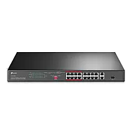 Switch 16 x RJ45 10/100 Mbps PoE, 2 x RJ45 1G, 1 x combo SFP 1G, Buget PoE 150W, Unmanaged - TP-Link TL-SL1218P Switch 16 x RJ45 10/100 Mbps PoE, 2 x RJ45 1G, 1 x combo SFP 1G, Buget PoE 150W, Unmanaged - TP-Link TL-SL1218P