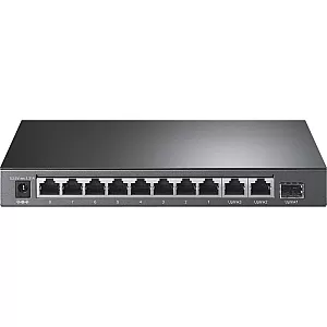Switch 8 x RJ45 10/100 Mbps PoE, 2 x RJ45 1G, 1 x SFP 1G, Buget PoE 65W, Unmanaged - TP-Link TL-SL1311P