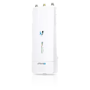 Ubiquiti airFiber AF-5XHD radio backhaul 5 GHz 1 Gbps+ PoE dual-Gigabit alb