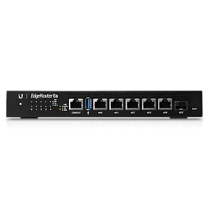 Ubiquiti ER-6P EdgeRouter 6P router gigabit 6 porturi PoE 24V Negru