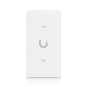 Ubiquiti U-PoE – Adaptor Power over Ethernet 15W, 48V DC, Gigabit, protecție ESD, compact