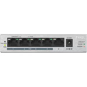 Zyxel GS1005HP Fara management Gigabit Ethernet (10/100/1000) Power over Ethernet (PoE) Suport Argint