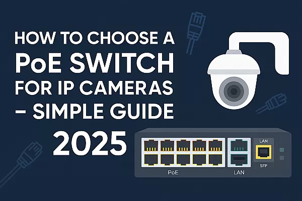 Cum aleg switch PoE pentru camere IP