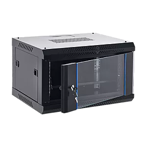 Rack perete 6U 19' 600x450, negru, seria economica - ASYTECH Networking ASY-6U-6045WL