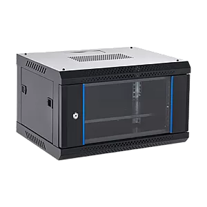 Rack perete 6U 19' 600x450, negru, seria economica - ASYTECH Networking ASY-6U-6045WL