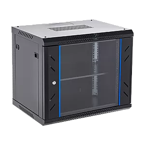 Rack perete 9U 19' 600x450, negru, seria economica - ASYTECH Networking ASY-9U-6045WL