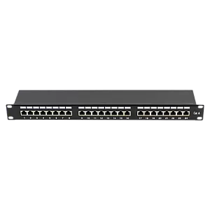 Patch Panel 1U, FTP cat6, 24 porturi RJ45 - ASYTECH Networking ASY-PP-FTP6-24