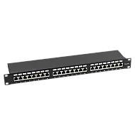 Patch Panel 1U, FTP cat6A, 24 porturi RJ45 - ASYTECH Networking ASY-PP-FTP6A-24