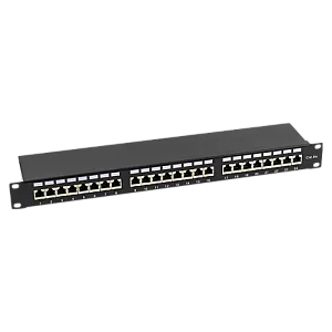 Patch Panel 1U, FTP cat6A, 24 porturi RJ45 - ASYTECH Networking ASY-PP-FTP6A-24