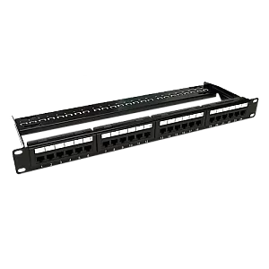 Patch Panel 1U, UTP cat6A, 24 porturi RJ45 - ASYTECH Networking ASY-PP-UTP6A-24