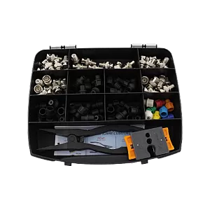 Kit 50 conectori CAP SYSTEM, decapator si cleste sertizare - CAP SYSTEM CAP-KIT2BNC Kit 50 conectori CAP SYSTEM, decapator si cleste sertizare - CAP SYSTEM CAP-KIT2BNC