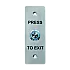 Buton de iesire, montaj ingropat, inox, LED, NO-NC-COM, 115 x 40 mm CSB-408L