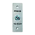 Buton de iesire, montaj ingropat, inox, LED, NO-NC-COM, IP65, 115 x 40 mm CSB-408LW