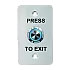 Buton de iesire, montaj ingropat, inox, LED, NO-NC-COM, IP65, 85 x 50 mm CSB-508LW