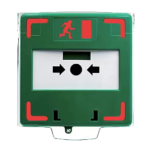 Buton aplicabil din plastic pentru iesire de urgenta, LED, buzzer (PICTOGRAMA) CSB-803