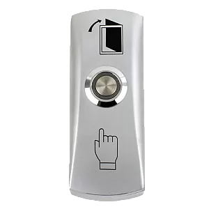 Buton iesire aplicabil din metal, cu LED CSB-805L