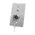 Buton de iesire cu cheie, montaj ingropat, inox, LED, NO-NC-COM, 86 x 50 mm CSK-508SLED