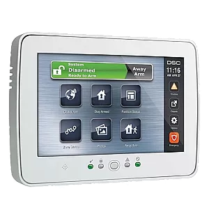 Tastatura touch screen color 7', 248 zone, alb, EN/RO, SERIA PRO - DSC HS2TCHPROEE1