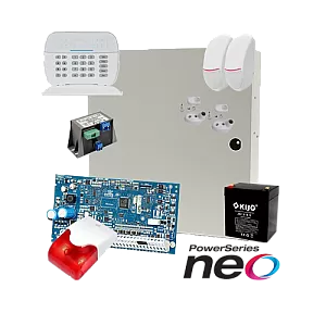 Kit alarma la efractie DSC NEO cu sirena interioara KIT2016INT Kit alarma la efractie DSC NEO cu sirena interioara KIT2016INT